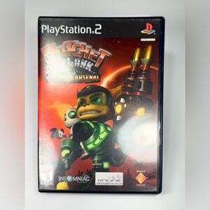 Ratchet & Clank Up Your Arsenal PS2 2004 Black Label Tested Works! Mint Cond!